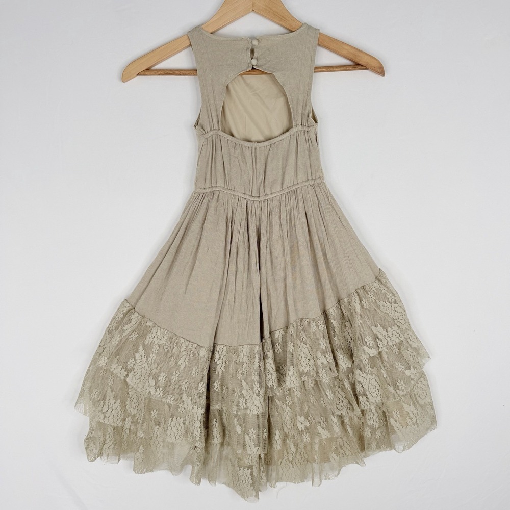 Mia Joy Catrin maxi Dress by Joyfolie High-Low Hem Size 5 Layered Lace Ruffle - Picture 11 of 14